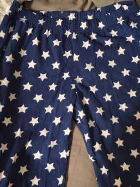 Sleep Chic Navy Star Fleece Pajama Bottoms